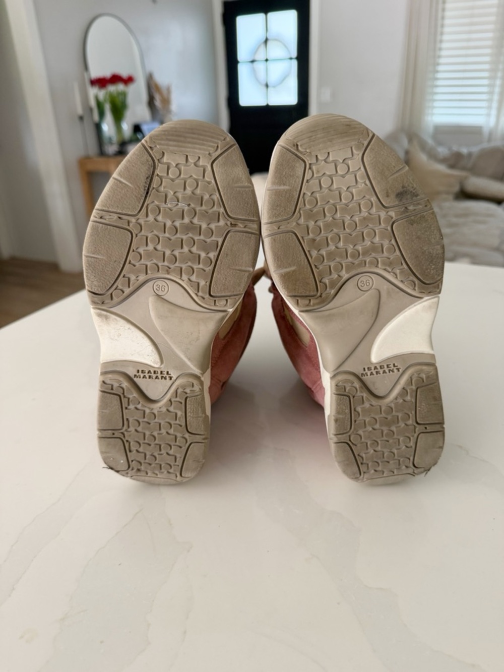 Isabel Marant | Balskee Suede Wedge Platform Sneakers | Sz US 6 - Picture 8 of 9